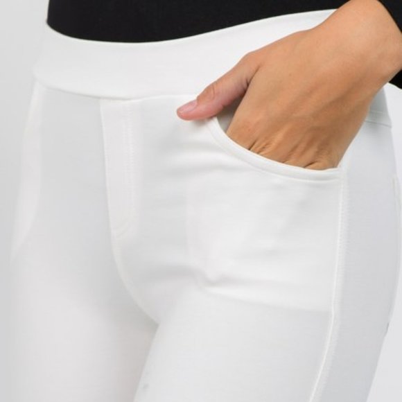 Pull-up casual pants full length - Picture 2 of 6